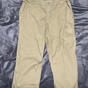 Duluth Men's Fire Hose Relaxed Fit Cargo Brown Work Pants size 40x30